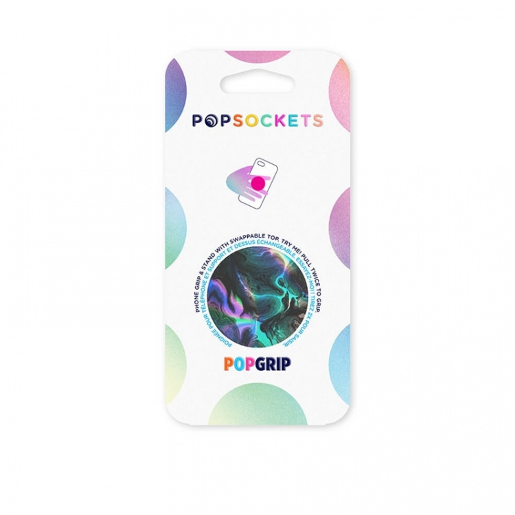 POPSOCKETS Oil Agate Aftageligt Greb m. Standerfunktion