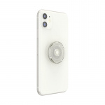 PopSockets PopGrip Clear Glitter Silver