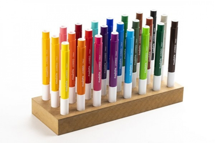 CARIOCA Tusch maxi 24stk. ass. i træklods