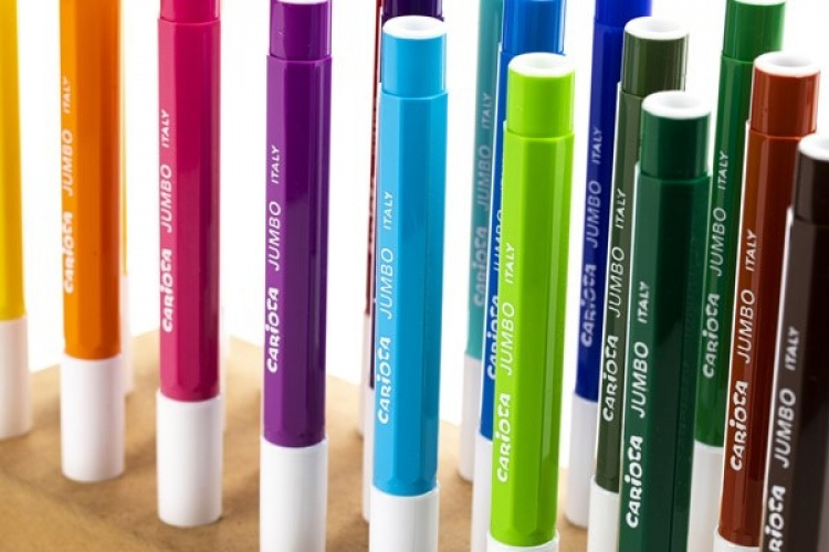 CARIOCA Tusch maxi 24stk. ass. i træklods