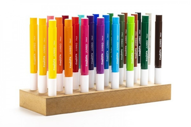 CARIOCA Tusch maxi 24stk. ass. i træklods