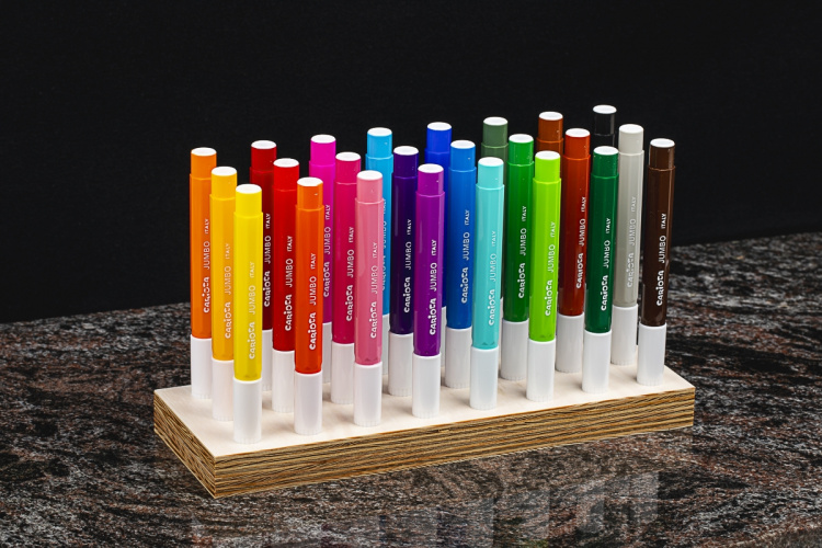 CARIOCA Tusch maxi 24stk. ass. i træklods