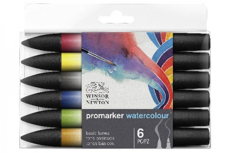 WINSOR Watercolour Marker 6pcs set