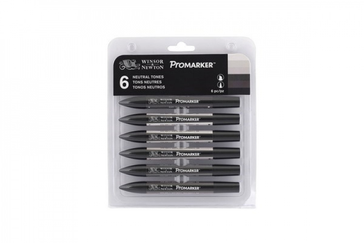 WINSOR Promarker 6pcs neutral tones
