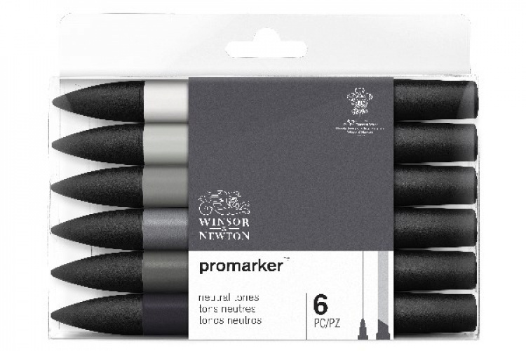 WINSOR Promarker 6pcs neutral tones