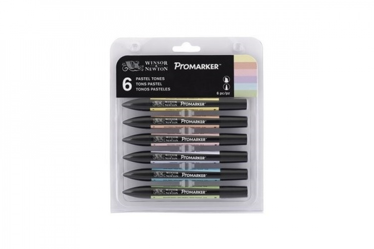 WINSOR Promarker 6pcs pastel tones