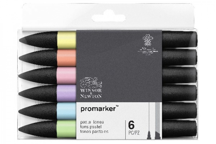 WINSOR Promarker 6pcs pastel tones