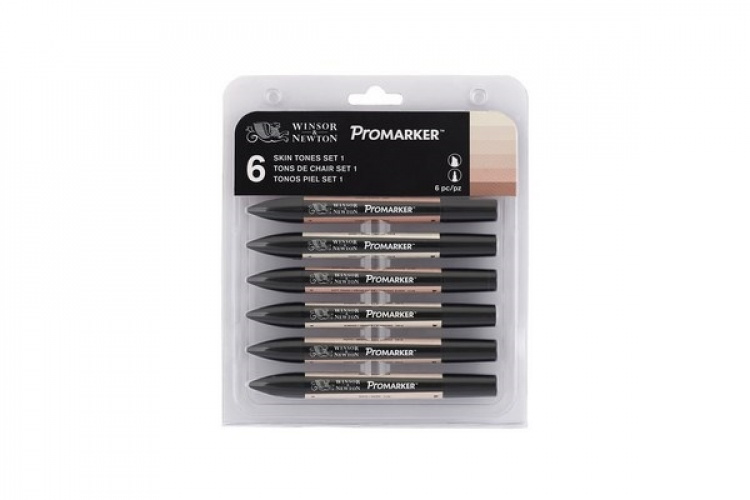 WINSOR Promarker 6pcs skin tones set 1