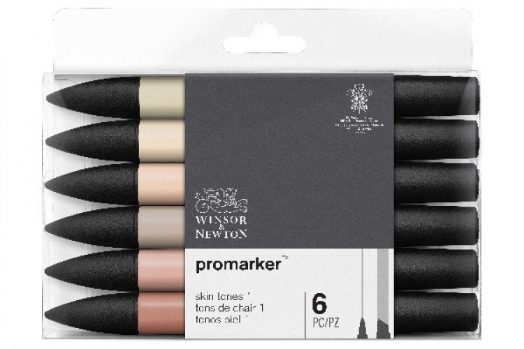 WINSOR Promarker 6pcs skin tones set 1