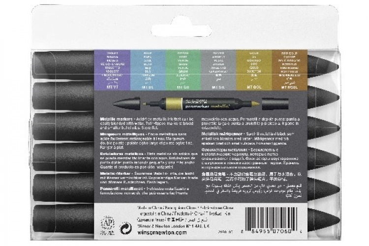 WINSOR Promarker Metallicmarker set 6pcs