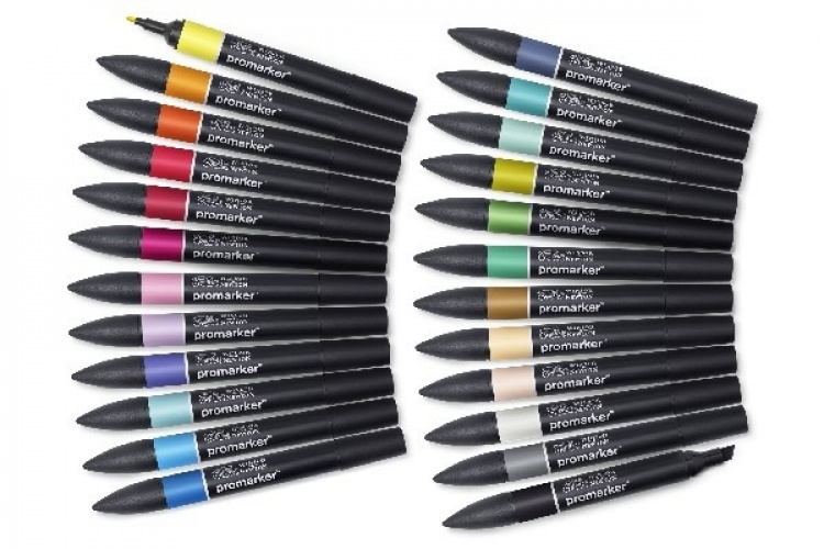 WINSOR Promarker set 24pcs art & illustration in wallet