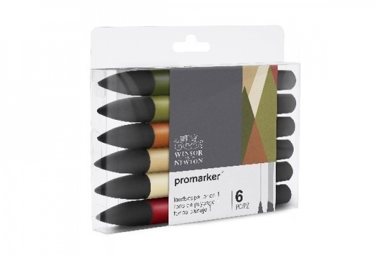 WINSOR Promarker set 6pcs Landscape1