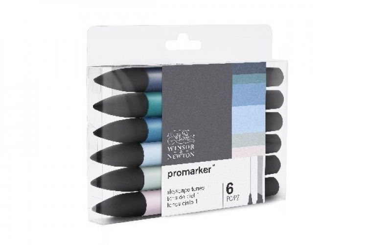 WINSOR Promarker set 6pcs Skycape1