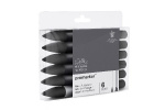WINSOR Promarker set 6pcs (5pcs black+1pc blender)