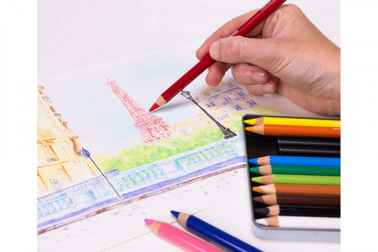 CONTE Pastel pencils set 12pcs ass in metal box