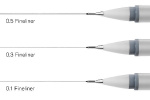 WINSOR Fineliner set cool grey (0,1/0,3/0,5) 3pcs ass