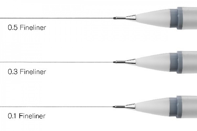 WINSOR Fineliner set cool grey (0,1/0,3/0,5) 3pcs ass