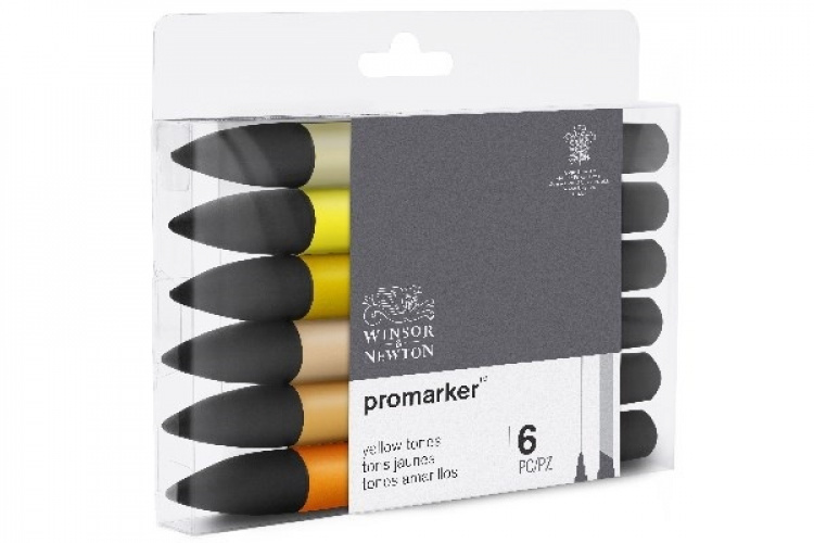 WINSOR Promarker set, yellow tones 6pcs