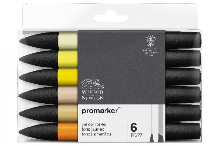 WINSOR Promarker set, yellow tones 6pcs