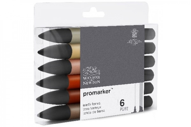 WINSOR Promarker set, earth tones 6pcs