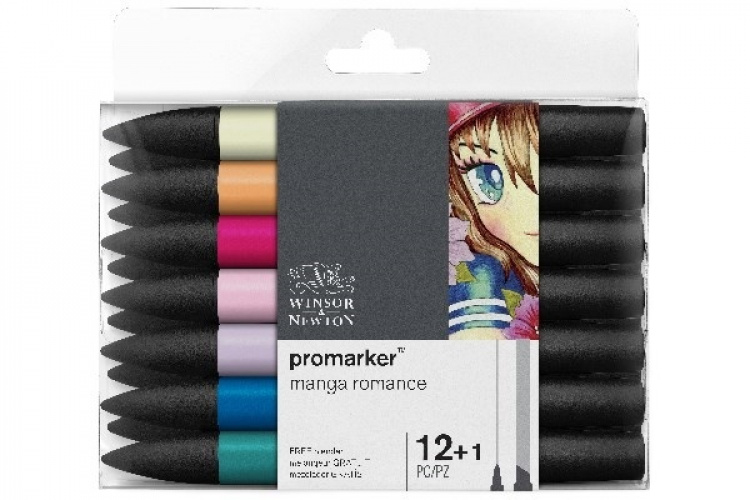 WINSOR Promarker set, manga romance 12pcs