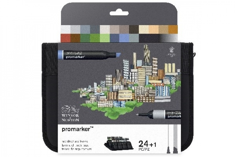 WINSOR Promarker set, architectural tones 24pcs