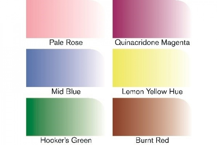 WINSOR Watercolour marker set, floral tones 6pcs