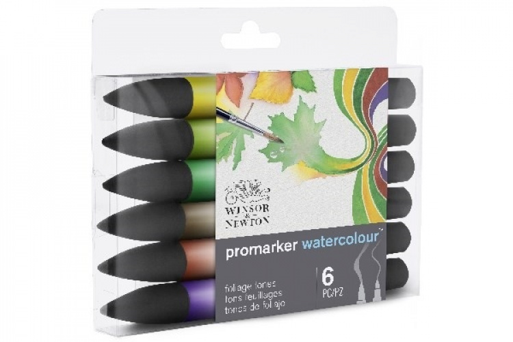 WINSOR Watercolour marker foliage tones 6pcs