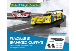 SCALEXTRIC Rad 2 Banked Curve 45° (2 per box)