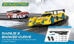 SCALEXTRIC Rad 3 Banked Curve 45° (2 per box)