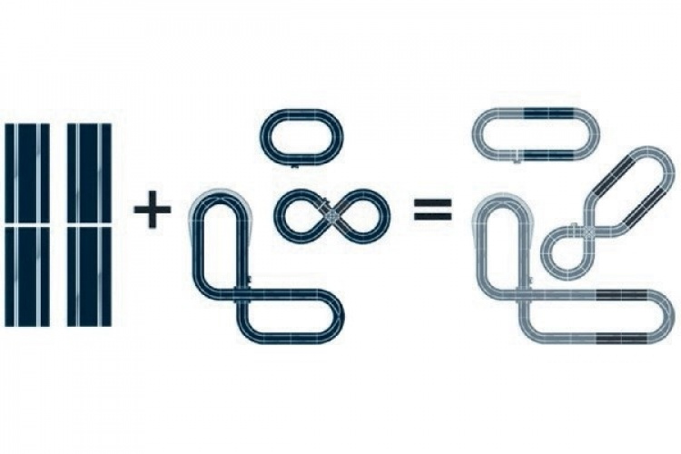 SCALEXTRIC Track pack 4 x C8205