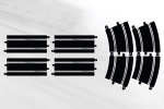 SCALEXTRIC Track Extension Pack 7 - 4 X Straights & 4 X R4 Cu