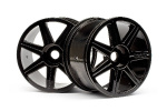 HPI 7 Spoke Black Chrome Trophy Truggy Wheel