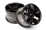 HPI Bullet Mt Wheels Black Chrome (Pr)
