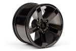 HPI Bullet Mt Wheels Black Chrome (Pr)