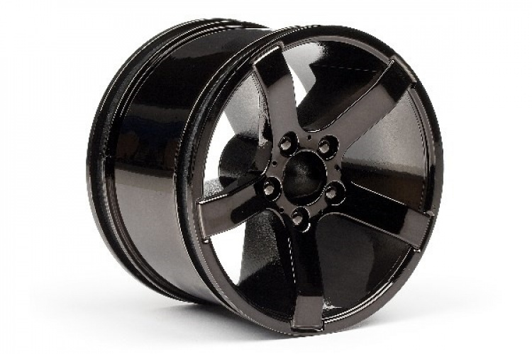 HPI Bullet Mt Wheels Black Chrome (Pr)