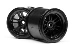 HPI Ft01 Wheel Set (Black/Front 2Pcs/Rear 2Pcs)