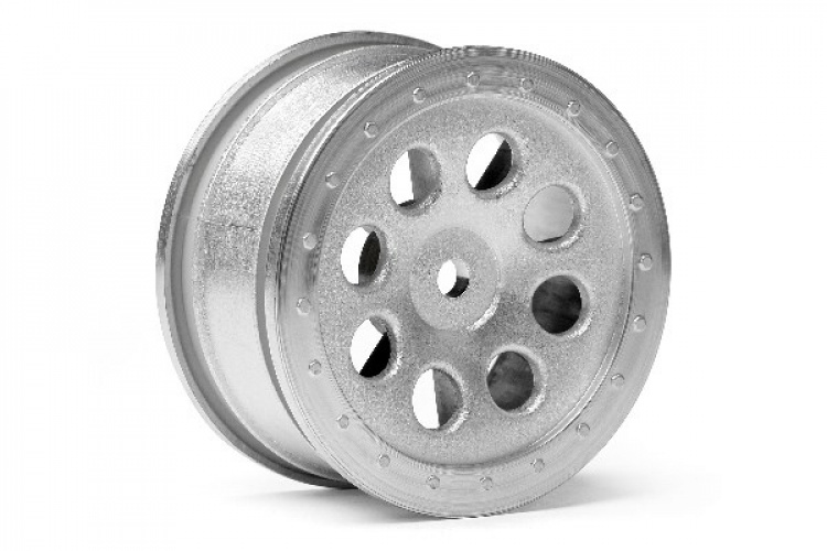 HPI St-8 Wheel Matte Chrome (0Mm Offset/2Pcs)