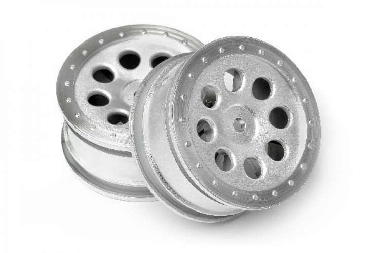 HPI St-8 Wheel Matte Chrome (0Mm Offset/2Pcs)