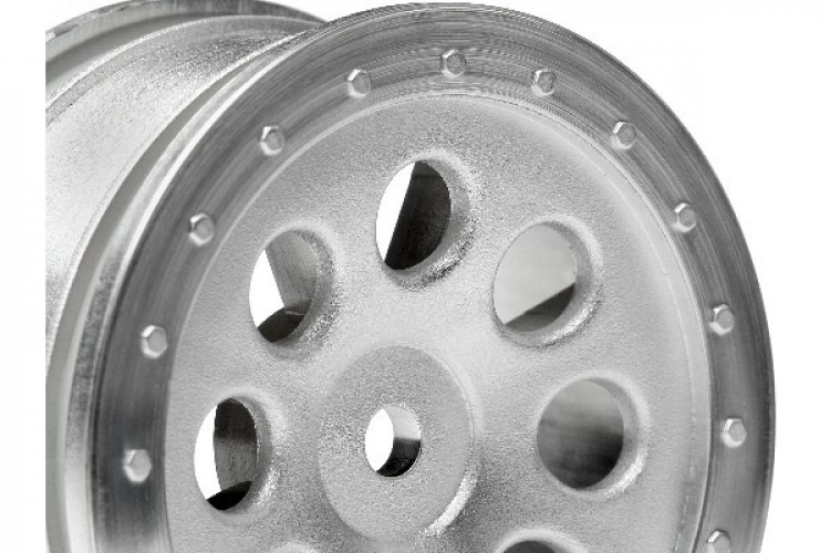 HPI St-8 Wheel Matte Chrome (0Mm Offset/2Pcs)