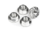 HPI Serrated Flange Nut M4X10.8Mm (4Pcs)