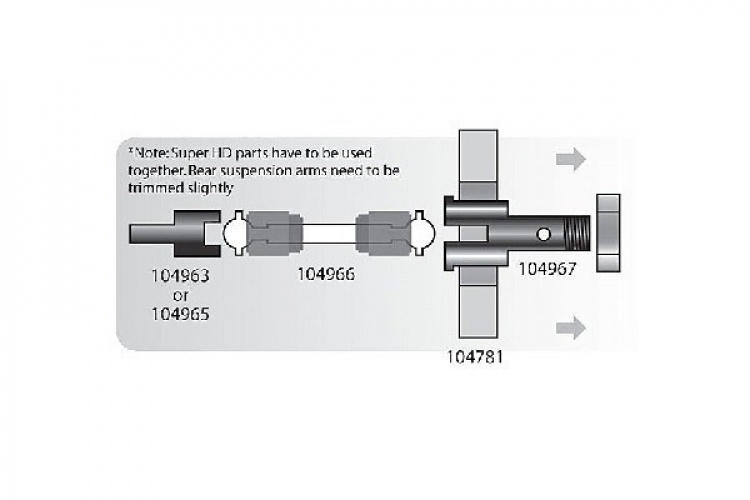 HPI Super Heavy Duty Diff Shaft 25X48Mm (2Pcs)