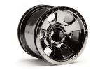 HPI Warlock Wheel Black Chrome (2.2In/2Pcs)