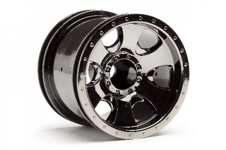 HPI Warlock Wheel Black Chrome (2.2In/2Pcs)