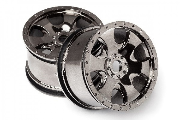HPI Warlock Wheel Black Chrome (83X56Mm/2Pcs)