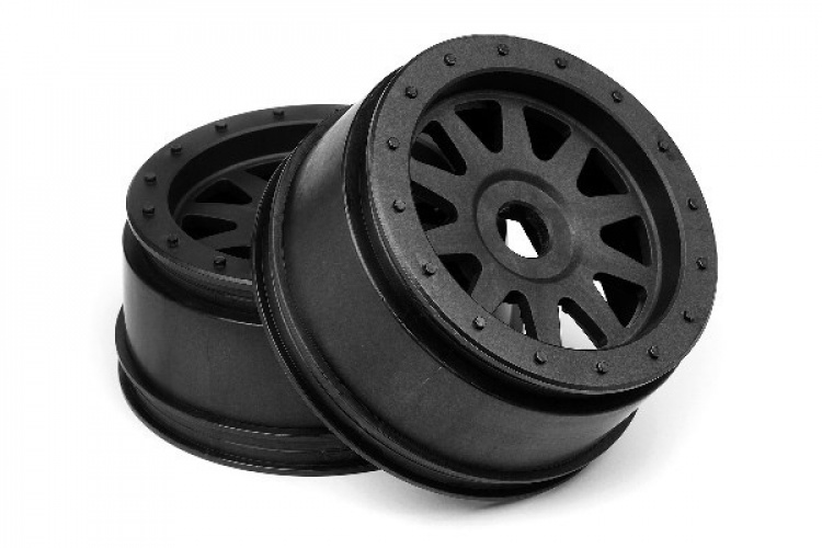 HPI Tr-10 Glue-Lock Wheel Black (120X60Mm/2Pcs)