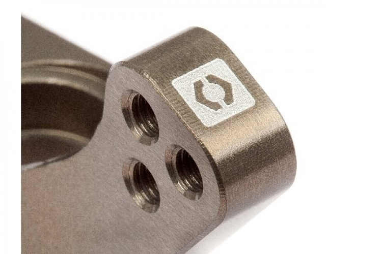 HPI Aluminum Rear Hub Carrier Set (0 Deg/Hard Anodize)