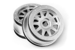 HPI Tr-10 Glue-Lock Wheel Matte Chrome (120X60Mm/2Pcs)