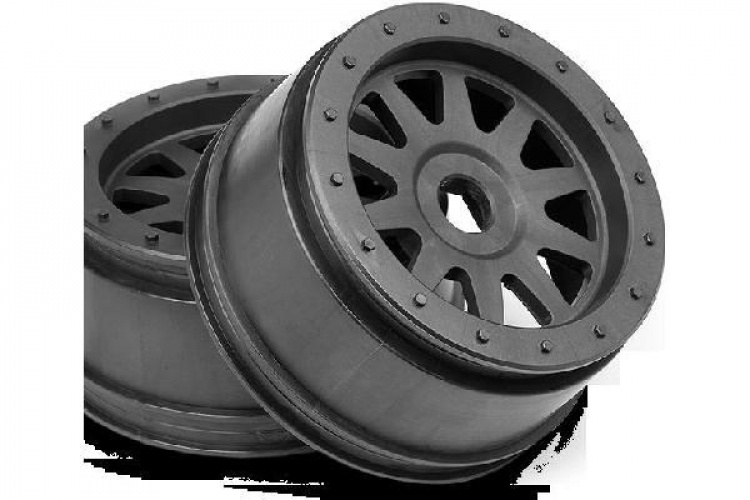 HPI Tr-10 Glue-Lock Wheel Gunmetal (120X60Mm/2Pcs)