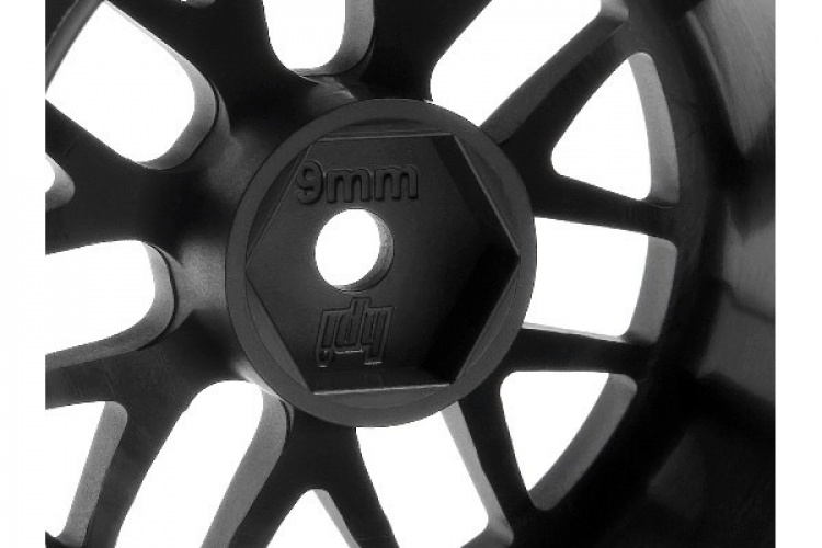 HPI BBS Spoke Wheel 48X31mm Black (9mm Offset/2pcs)